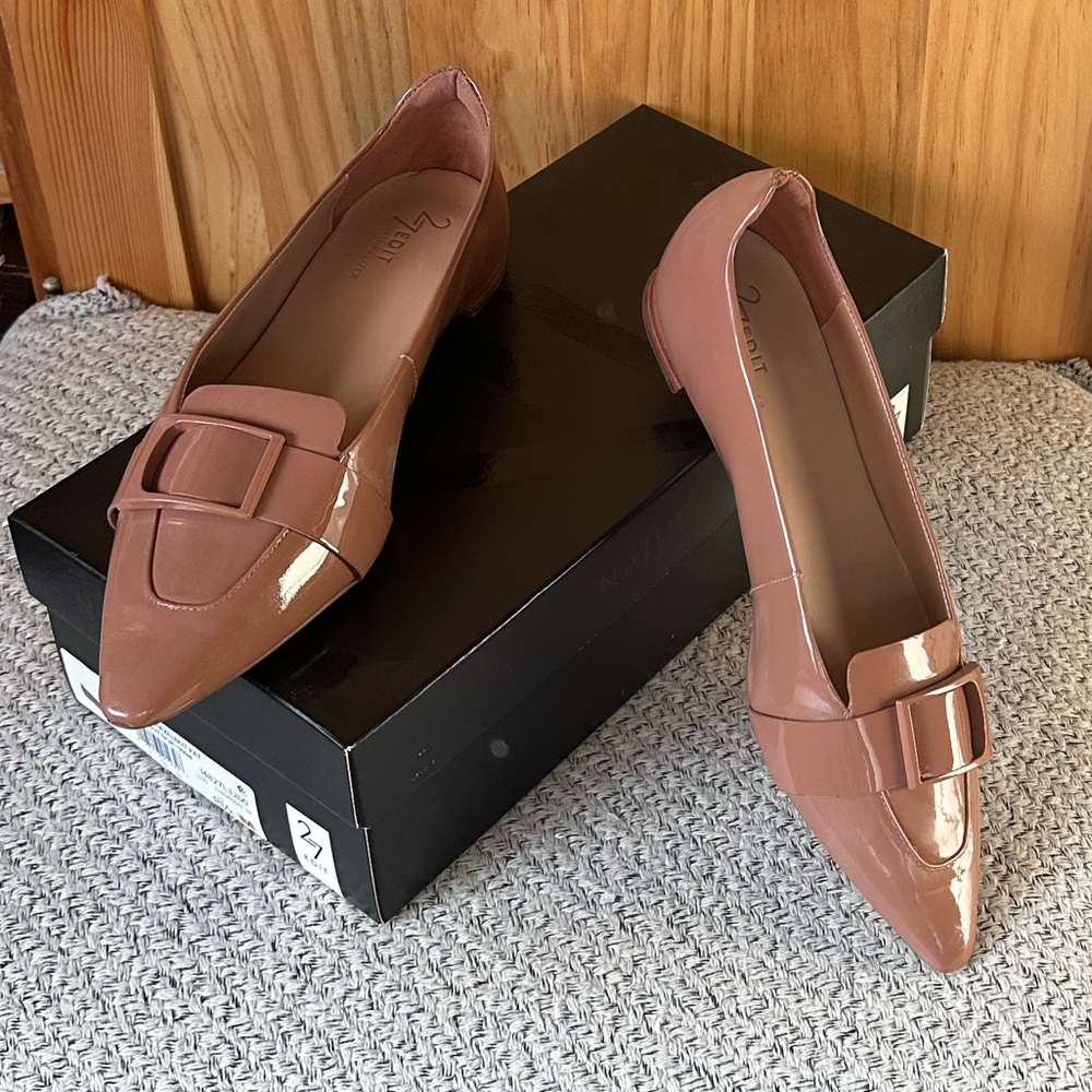 Naturalizer Hazelnut Patent  27 Edit Women’s Loafers, size 8.5 M, $70